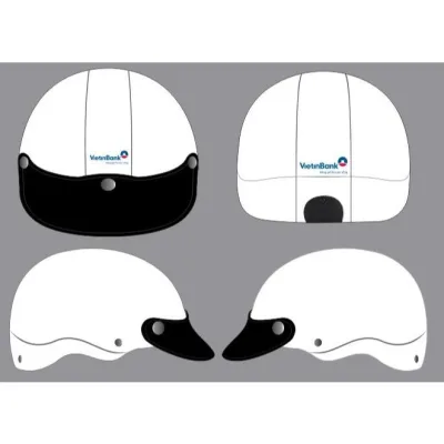 Nón bảo hiểm in Logo, có nhận sản xuất theo yêu cầu, nhựa nguyên sinh, hàng chuẩn có xuất hóa đơn VAT.