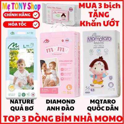 Bỉm Dán,Bỉm Quần, Tã Bỉm Momo DIAMOND/MomoTARO/Momo NATURE Đủ Size(Mỏng Nhẹ-Thấm Tốt)