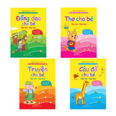 Sách - Câu Đố, Thơ, Truyện, Đồng Dao Cho Bé Tập Nói, Tập Đọc - Kèm File nghe