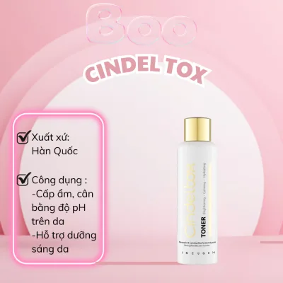 Nước Hoa Hồng CINDELTOX Incugen Dưỡng Ẩm Sáng Da