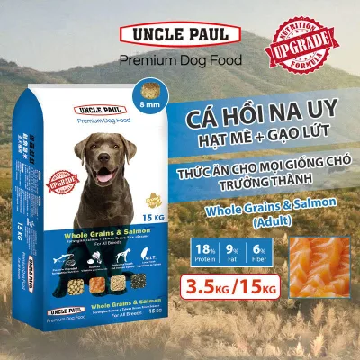 Uncle Paul Premium Adult Dog Food Salmon Flavor Premium Skin & Coat Care Kibbles