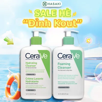 Sữa Rửa Mặt Cerave Sạch Sâu Cho Da Thường Đến Da Dầu, Da Khô Hasaki Sản Phẩm Chính Hãng