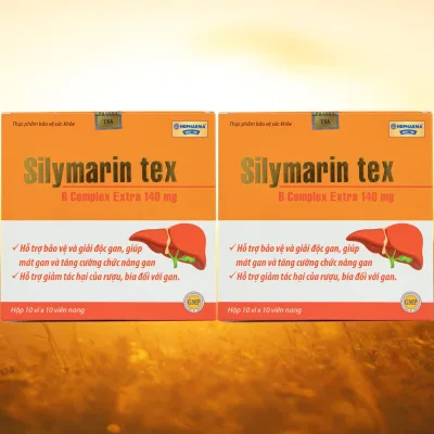Combo of 2 Boxes of Silymarin Tex Orange - Rostex - Hai Duong - Purifying Vitamins - Multivitamins
