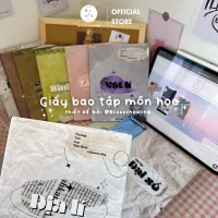 Giấy Bao Tập, Bao Vở, Bao Sách Theo Môn Học Retro 3rd | thiết kế bởi Bliss.