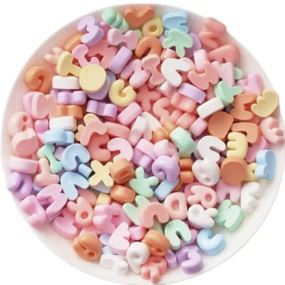 CHARM CHỮ CÁI MÀU PASTEL, DÁN NÓN BẢO HIỂM, DÁN ĐIỆN THOẠI, DIY KẸP TÓC