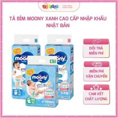 Tã Bỉm Moony Xanh Tã Quần / Tã Dán Cao Cấp Nhập Khẩu Từ Nhật Bản