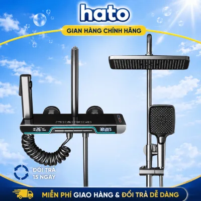 Sen Cây Tắm Đứng Phím Đàn Hato Củ Sen Lõi Đồng 2.6kg Hiển Thị Nhiệt Độ, Sen Cây Tắm Đứng Nóng Lạnh Bảo Hành 5 Năm SC 166