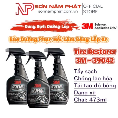 Dung Dịch Bảo Dưỡng Phục Hồi Làm Bóng Lốp Xe 3M Tire Restorer 39042 Chai 473ml