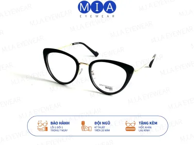 Gọng kính mắt mèo MIA EYEWEAR G04 hàng loại 1 cao cấp thời trang nữ càng kim loại bóng chống oxy hoá
