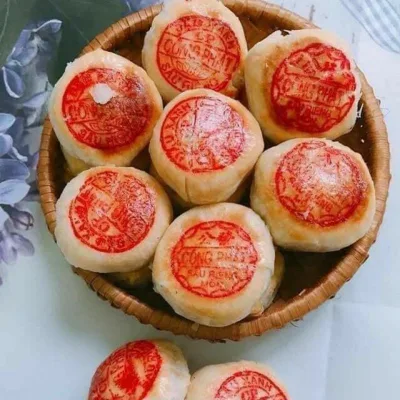 20 cái Bánh Pía mini đậu xanh không trứng siêu ngon - bánh kẹo đồ ăn vặt đặc sản sóc trăng