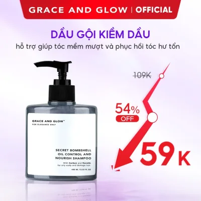 Dầu gội kiềm dầu Grace and Glow Secret Bombshell Anti Oil and Repair Solution Shampoo 400ml