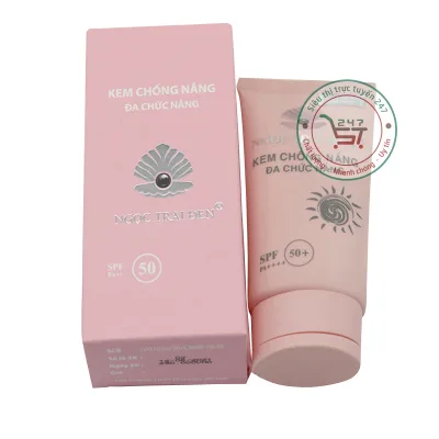 Kem chống nắng đa chức năng Ngọc Trai Đen 60ml (hồng) giúp bảo vệ và chăm sóc da hiệu quả