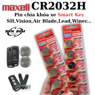 Hàng Xịn - Pin Cmos CR2032 H 3V Maxell Smartkey Xe Máy, Xe Hơi, Máy Đo Huyết Áp, Bo Mạch, Cân Điện Tử, Đồng Hồ
