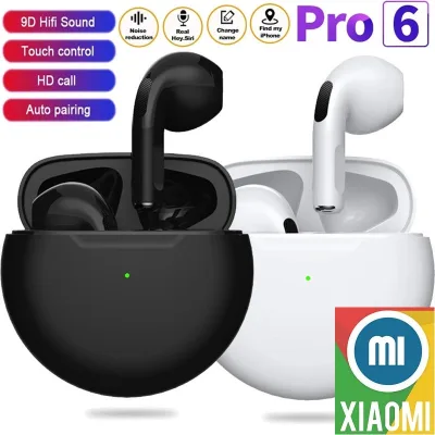 Super Sale Lazmall Genuine Xiaomi Ho Chi Minh Xiaomi Pro 6 Tws 5.0 Bluetooth Headphones Binaural Stereo Wireless Mini Headphone with Built-In Microphone, Tws 5.3 Wireless Headphones Waterproof Bluetooth Connection with Handy Stereo Microphone