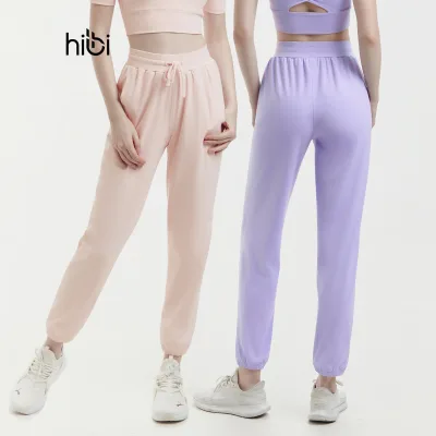 Hibi Sports Qd331 Women's Yoga Gym Jogger Pants, with Pockets on Both Sides