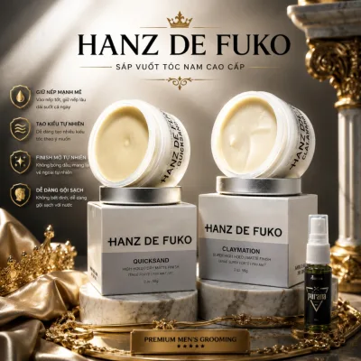 Sáp vuốt tóc nam HANZ DE FUKO QUICKSAND Claymation 56g - Hàng Chính Hãng