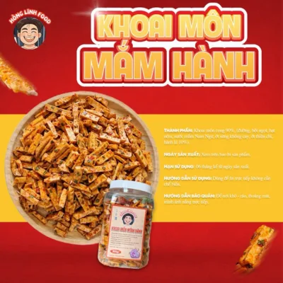 Khoai Môn Mắm Hành - Hồng Lĩnh Food - Hũ 250gr/500gr