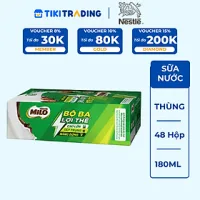 Thùng 48 Hộp Sữa Nestlé MILO Nước (180ml / Hộp)