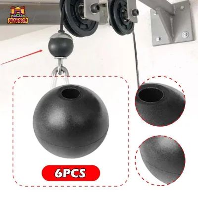 Miếng cáp tập gym chặn bóng ròng rọc, dây màu đen - phụ kiện thay thế cho gia đình và phòng tập gym