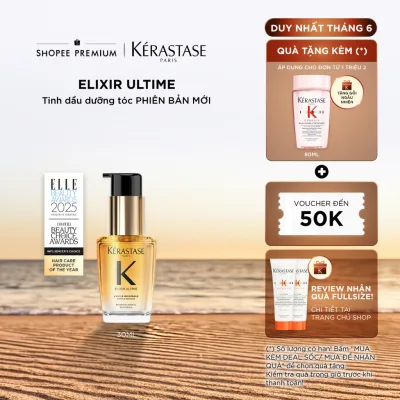 Tinh dầu dưỡng giúp tóc bóng mượt & giảm chẻ ngọn - Kérastase Elixir Ultime Oil 30ml