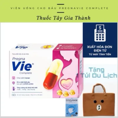 Viên Uống Bổ Sung Vitamin, Khoáng Chất, Tăng Cường Sức Khỏe Cho Mẹ Bầu Pregnavie Complete (Hộp 30v) Q