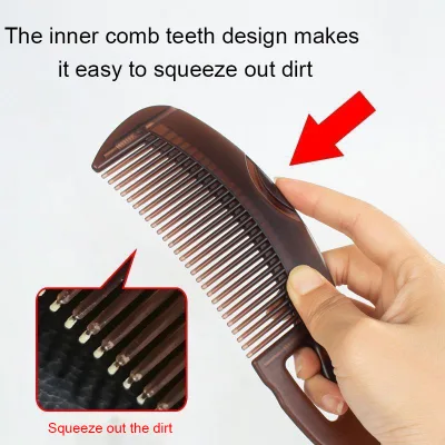 🎨Lược giải độc chống gàu có răng tự làm sạch & tay cầm massage cho tất cả mọi người!