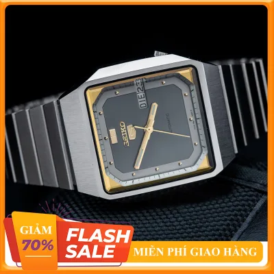 Đồng Hồ Cơ Nam Seiko Chém Cạnh Mặt Vuông Máy Cơ Tự Động JAPAN Xách Tay