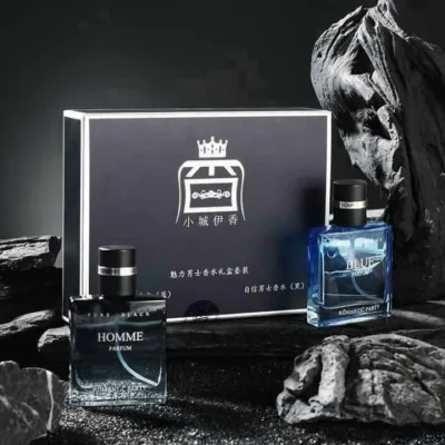 SET OF 2 BOTTLES Genuine Jeanmiss men's perfume Set of 2 bottles 30ml Pure Homme + Pure Black long lasting fragrance