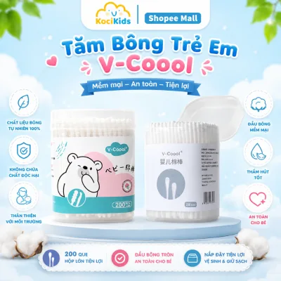 Tăm bông trẻ em V-Coool an toàn cho bé