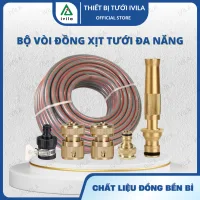 Vxd201 Brass Car Wash Nozzle Set, Garden Water Nozzle with Accessories and 3-Layer Anti-Kink Water Hose, Pressure Washer Nozzle Used for Watering Plants, Washing Cars, and Cleaning Gardens