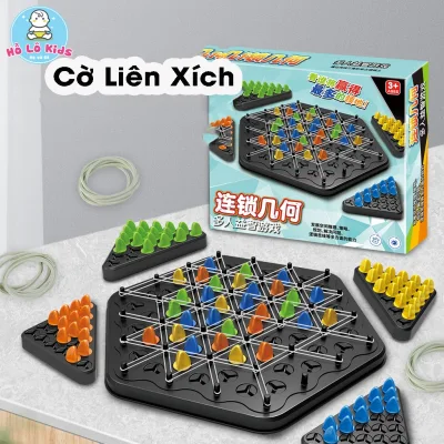 Cờ Liên Xích, đồ chơi trí tuệ Board game, xếp hình trí tuệ Hồ Lô Kids