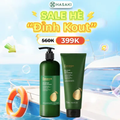 Bộ Gội Xả Bưởi Cocoon Giảm Gãy Rụng Tóc 500ml+310ml Hasaki Sản Phẩm Chính Hãng
