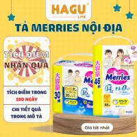 Tã Merries Cộng Miếng Nội Địa Nhật Bỉm Tả Meries Quần Dán Size NB96/S88/M68/L58/M64/L50/XL44/XXL28/M58TC00