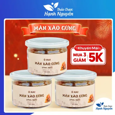 Apricot and Plum Stir-Fried with Sweet and Sour Ginger (Hanoi Specialty, Delicious Snacks, Delicious Food) - Hanh Nguyen Herbal Medicine