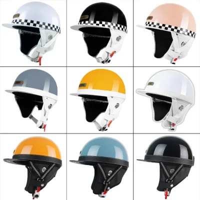 Vintage Napoli Bosozoku Japan Style Half-Head Helmet - Vintage 1/2-Head Motorcycle Helmet