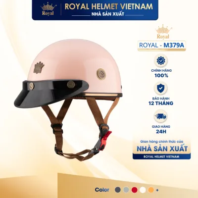 Genuine Royal M379A Half Helmet, Fashionable Half Helmet for Men and Women - 12 Months Warranty