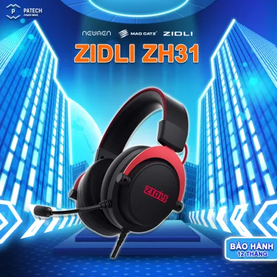 Tai Nghe Gaming Zidli ZH31 Âm Thanh Vòm 7.1, Led RGB, Bass Mạnh Driver 50mm, Kết Nối USB 2.3m - Hàng chính hãng