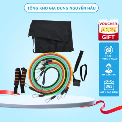 Bộ 5 Dây Đa Năng Ngũ Sắc Tập Gym Tại Nhà, Dụng Cụ Tập Gym Tại Nhà - Tongkhogiadung