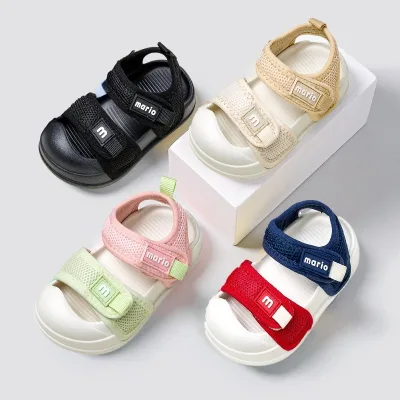 Sandal cho bé Cheerful Mario QL-7005, Sandal quai dán dành cho bé trai bé gái chống trơn trượt chính hãngQDM8