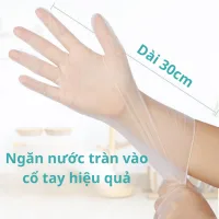 1 KG Găng Tay Trong Suốt Dài 30cm, Làm Thực Phẩm, Nấu Ăn, Massage Body, Dẻo Dai, Không Mùi.