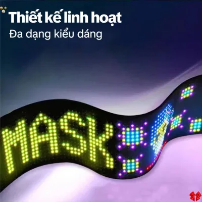 miếng dán LED di động, phụ kiện độ xe đa chức năng, Màn hình LED linh hoạt cho xe hơi