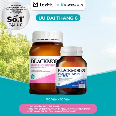 Combo of Blackmores Evening Primrose Oil & Multivitamin For Men (50s) Supports General Wellbeing