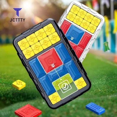 Ketchup 1 Bộ Thử Thách Huarong Road Brain Teaser Trượt Xếp Hình Tư Duy Logic Đồ Chơi Tương Tác Trượt Blo Brain Board Game Kid Quà Tặng Đẹp