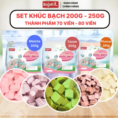 Bột Nguyên Liệu Khúc Bạch Đủ Vị (Dâu, Việt Quất, Cacao, Matcha, Môn, Phô Mai) - Food Ăn Vặt Ngon