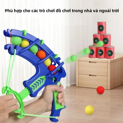 Trò Chơi Bắn Ná Thể Thao Giáo Dục Montessori Dành Cho Trẻ Em, Trò Chơi Ngoài Trời, Bảng Bắn Bóng Dính, Trò Chơi Bóng Rổ, Đồ Chơi