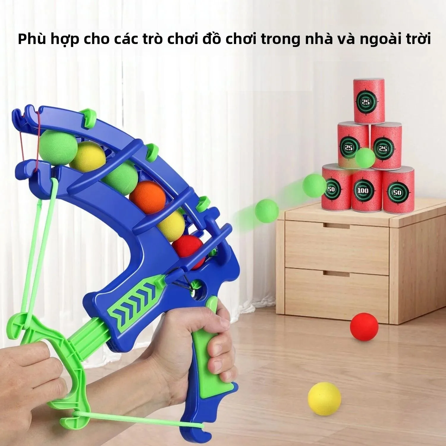Trò Chơi Bắn Ná Thể Thao Giáo Dục Montessori Dành Cho Trẻ Em, Trò Chơi Ngoài Trời, Bảng Bắn Bóng Dính, Trò Chơi Bóng Rổ, Đồ Chơi