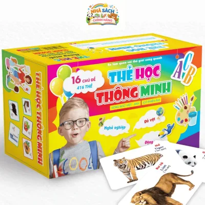 Sách Flashcard - Bộ Thẻ Học Thông Minh Cho Bé - 416 Thẻ Flashcards Tiếng Anh 16 Chủ Đề