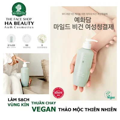 Dung dịch vệ sinh phụ nữ dưỡng bikini hồng khít thơm THE FACE SHOP Yehwadam Mild Vegan Intimate Wash 200ml