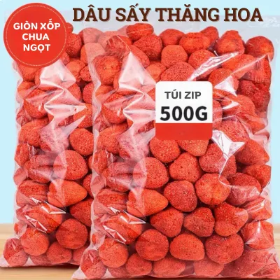 Dâu Tây Sấy Thăng Hoa - Dâu Tây Sấy Giòn Trái To Giòn Chua Ngọt