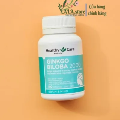 Bổ Não Healthy Care Ginkgo Biloba 2000 100 Viên, Thực Phẩm Chức Năng Úc Chính Hãng